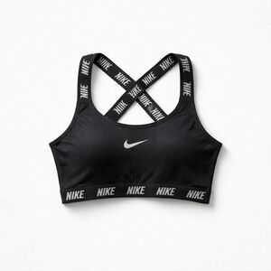 Nike Black Logo Crossback Sports Bra